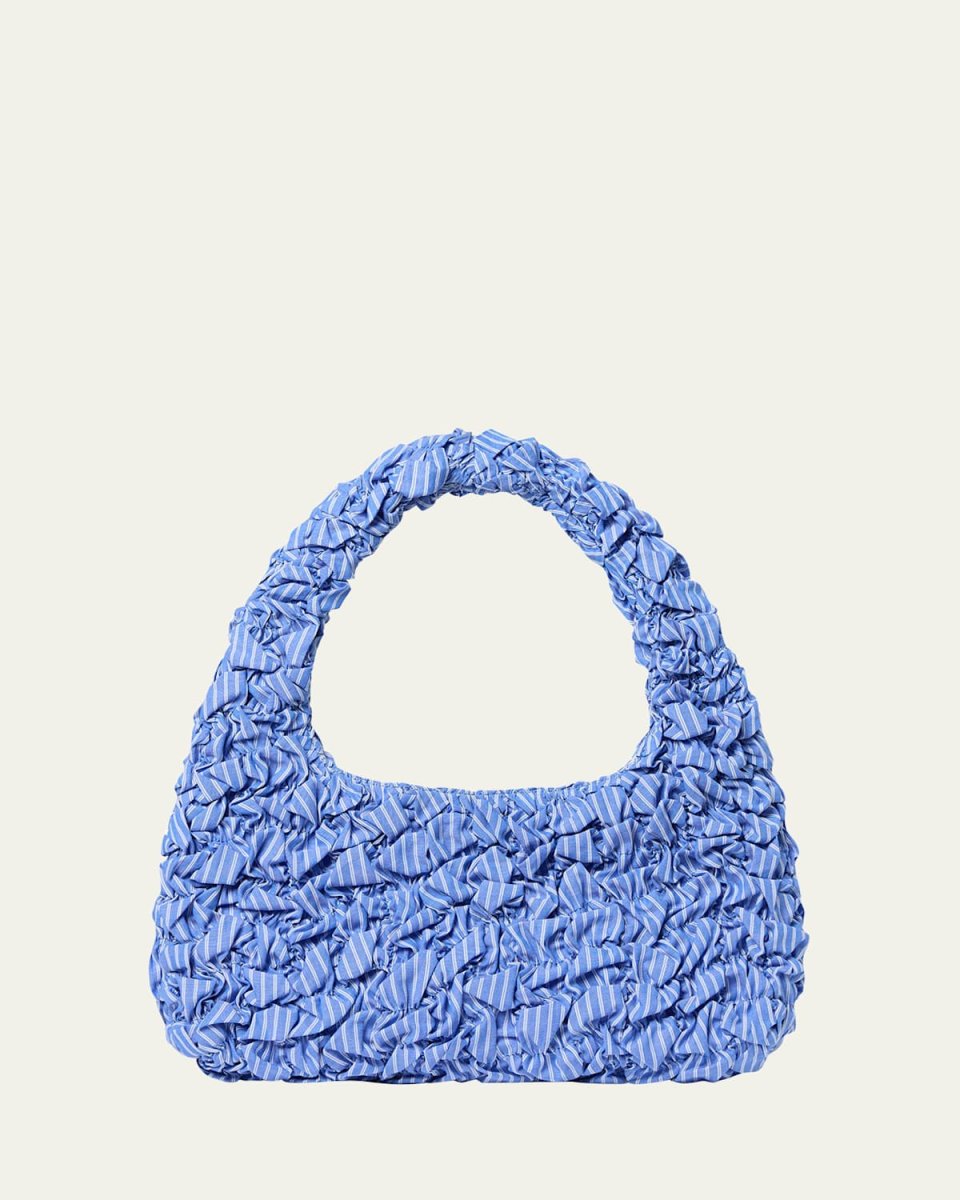 Mini Smocked Stripe Shoulder Bag